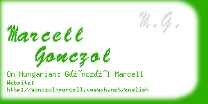 marcell gonczol business card